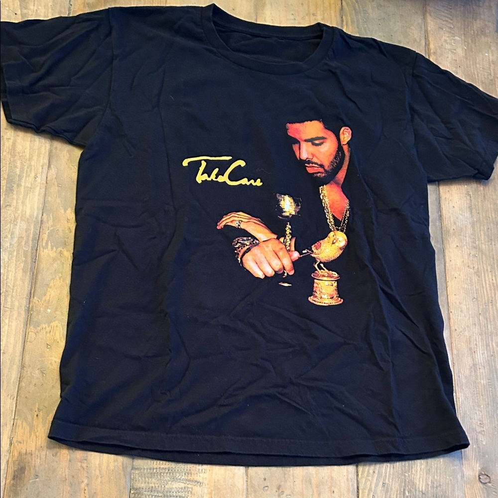 “Take Care” Drake Album Cover Graphic Tee Size M